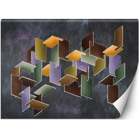Papier peint Formes géométriques 3D 200x140 (1/5)