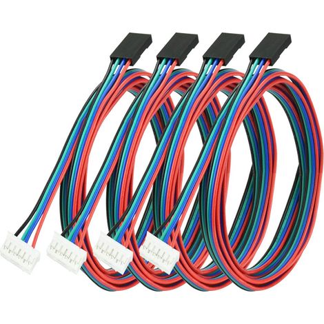 Câble moteur pas à pas NEMA 17 – lot de 8 x 1 m, connecteur HX2.54 4 broches vers 6 broches, bipolaire (1/5)