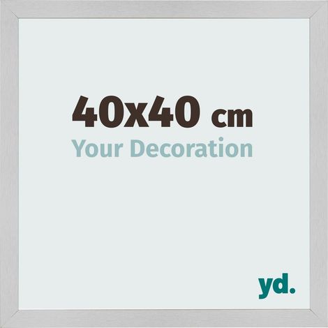 yd. - Cadre photo 40x40 - Acier Inoxydable - MDF - Bologna (1/5)