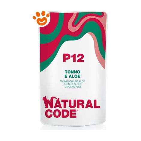 Natural Code P12 Cat Adult con Tonno e Aloe - Bustina 70 Gr -