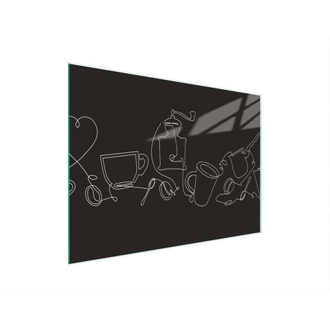 Glasschneidebrett 30x22 schwarz (1/5)