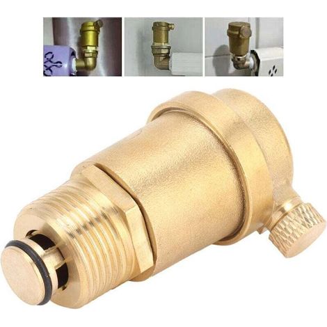 Soupape de décharge d'air G3/4 soupape de purge d'air automatique en laiton pour décharge de pression de chauffe-eau solaire A (1/4)