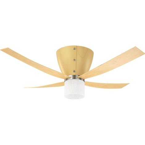 Ceiling Fan Valhalla Light Beech with Light and Remote