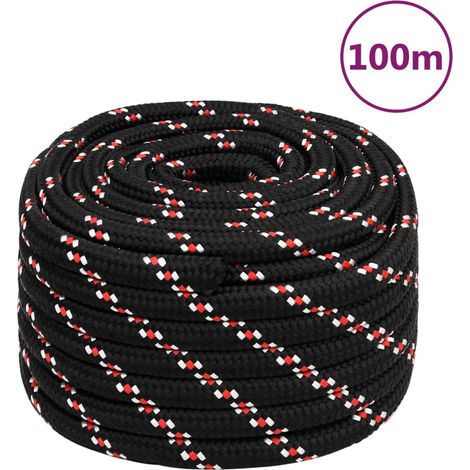 Bootsseil Schwarz 20 mm 100 m Polypropylen (1/5)
