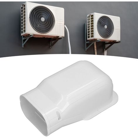 431 Cache-tuyaux traversant pour tuyaux de climatisation en cuivre intérieurs et extérieurs, rainures décoratives, kit de cache-tuyaux en PVC, accessoires pour cache-tuyaux de climatisation (1/5)
