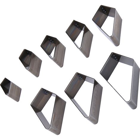 Moule de découpe pour cuir fait main (lot de 8), moule de découpe pour papier et cuir, moule de découpe laser, moule de découpe sur mesure pour pendentif carré en forme de diamant B00019 (1/5)