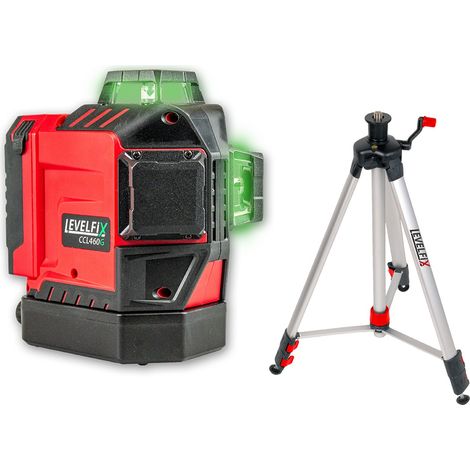 Levelfix CCL460G Laser 3D à ligne de cône - Set avec Trépied 1,5 m - NETIM - 556252 (1/4)