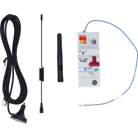 Disjoncteur WiFi intelligent APP télécommande prise en charge commutateur d'air cc vocal avec verrouillage de sécurité DC10-100V 100A