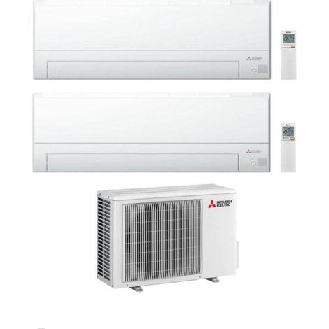Mitsubishi Climatizzatore Dual Split MSZ-BT VGK 9+9 con MXZ-2F33VF3 Inverter R-32 Wi-Fi Classe A++