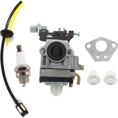 Carburateur 15 mm pour moteur 2 temps 1E40-5 43cc 47cc 49cc 52cc (scooter, quad, mini-moto, moto tout-terrain)  ampoule de durite d'essence (1/5)