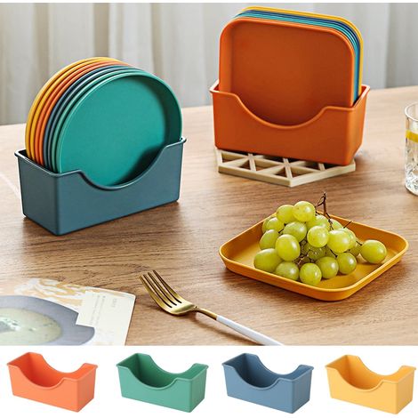 Assiette Repas Profonde - En Plastique - 14,5 cm - Anti-dérapante - Réutilisable - Micro-ondes et Lave-vaisselle Acceptés - 1 Pièce (1/5)