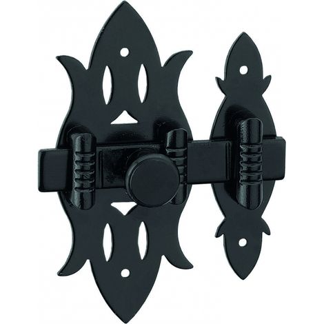 Chiavistello RUSTIQUE in ferro nero, 40 x 90 mm – THIRARD (1/2)