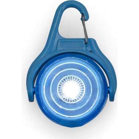 Wiederaufladbares Sicherheitslicht und Tracker für Haustiere, Kinder und Schulen (blau), wiederaufladbar