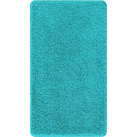 Tappetino da bagno antiscivolo Turchese 70 x 120 cm PP vidaXL (1/5)