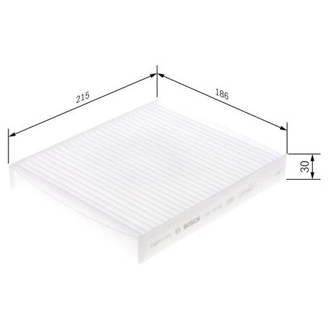 Filtre, habitacle - 1987435108 - BOSCH (1/5)