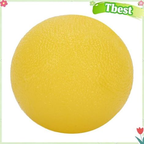 Tbest Ballon de poignée de fitness 3pcs Boule de poignée à main boules d'extrusion d'exercice à la main parapharmacie froid Jaune (1/5)