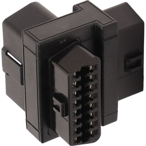 Kfz-Splitter-Konverter-Adapter, dualer 16-poliger Stecker auf 2-polige Buchse zur Verlängerung des Diagnose-OBD-Anschlusses (1/5)