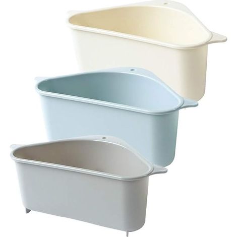 Panier passoire triangulaire pour évier, support de rangement pliable pour cuisine et égouttoir multifonction (1/5)