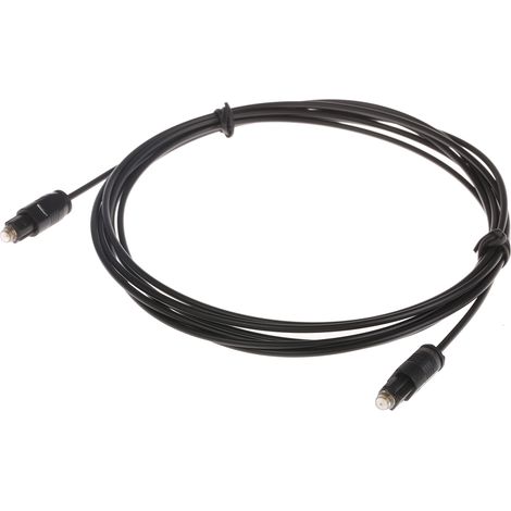 Rs Pro – Câble fibre optique Toslink 2.5m – Transmission audio haute qualité – Connecteurs Toslink – Pour appareils audio et vidéo (1/2)