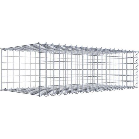 Gabiondeco - Gabion - Element de prolongation en longueur 100 cm x 30 cm x 50 cm (L x H x P). maille 5 x 5 cm. Spirale. Avert.: il manque une grille - Made in Germany (1/5)