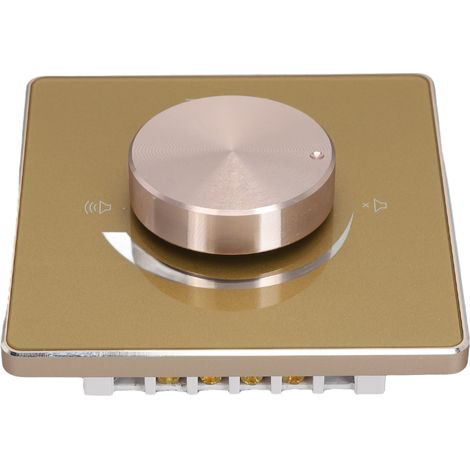 Commande de volume murale 50 W, cadre en alliage d'aluminium, commutateur de réglage à tension constante 5 positions, bouton rotatif de contrôle du volume