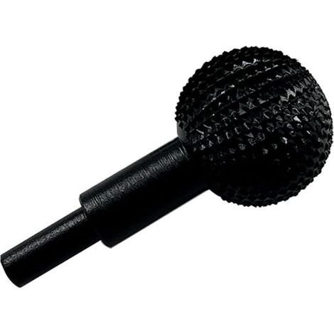 Gouge sphérique pour sculpture sur bois, tête de meulage sphérique pour la sculpture et le ponçage du bois, râpe sphérique, diamètre 40 mm (noir) (1/5)