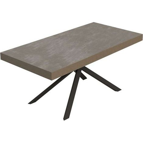 Tavolo allungabile 180/284x90 cm Niket tortora gambe antracite (1/3)