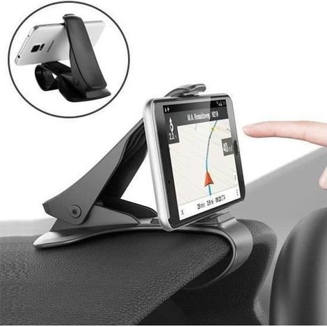 Support Téléphone Voiture Universel - Fixation sur Tableau de Bord pour iPhone X,8 Plus,7 Plus,7, 6 et Smartphones (1/4)