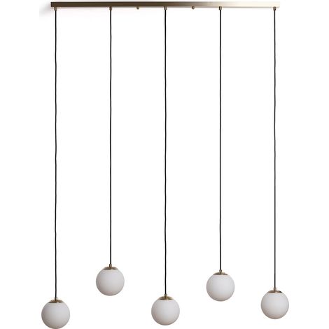 Pendelleuchte Metall und Glas Moonlight Brass 5 Spots Gold (1/5)