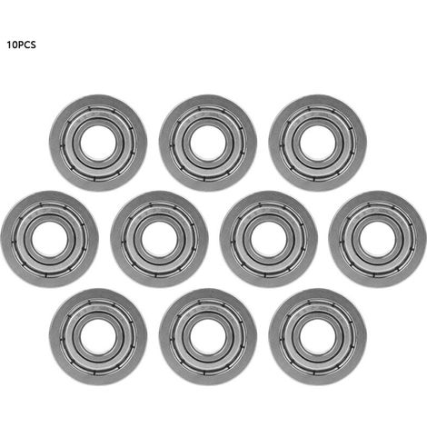 10 roulements à billes miniatures à bride doublement blindés F696ZZ 6x15x5 mm