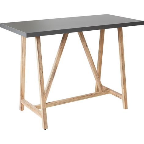 Garden Dining Table TALAMONE 140 cm 70 cm Grey (1/5)