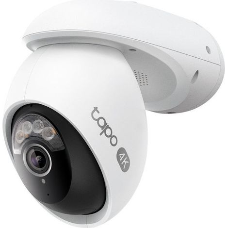 TP-Link, Telecamera di Sorveglianza Wi-Fi, 4K UHD, Interno-Esterno, Visione Notturna, Tapo TC46
