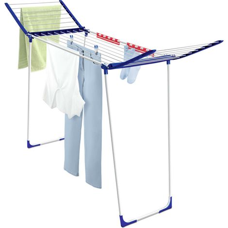 Leifheit Pegasus 180 MAXX Stendibiancheria Spostabile, Stendino Allungabile con Ali Pieghevoli, Stendibiancheria Estensibile per Interni ed Esterni (1/5)