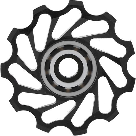 Galet de guidage de dérailleur arrière WAKE à roulement céramique, en alliage d'aluminium étanche, 11 dents, noir (1/5)