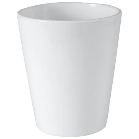 Keramik Blumentopf, weiß, 15 cm (1/3)