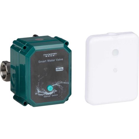 Shelly Smart Wasserschutz-Set - FrankEver Wasserventil DN15 + Flood Gen4 Wassersensor