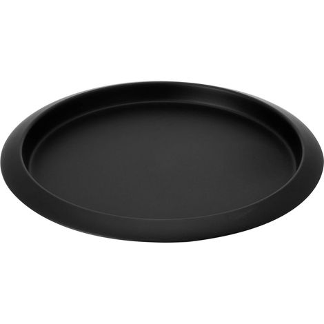 Metall Kerzen Tablett schwarz - Ø 35 cm - Deko Schale Geschenk Teller