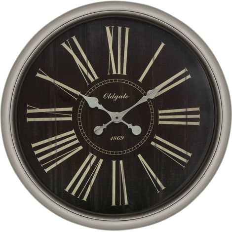 Reloj moldura negro D. 76 cm - Atmosphera créateur d'intérieur