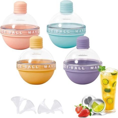 Ice Cube Mold - Not Specified - 4 Pcs - Edible Silicone - 6 cm - Color candy (1/4)