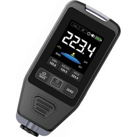 Lackdickenmesser mit LCD-Anzeige (0–1400 m), Auflösung 0,1 m