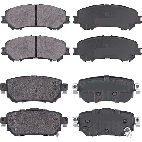 KIT PASTIGLIE FRENO ANTERIORI E POSTERIORI compatibile con RENAULT MEGANE II COUPE'-CABRIOLET (EM0/1) / PASTIGLIE FRENANTI AUTO OEM P 68 048,P 68 024 / SOSTITUZIONE DIRETTA / BASSA POLVERE / SILENZIOS