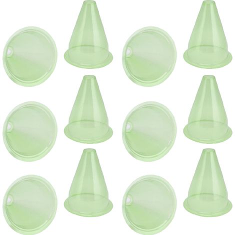 12 Kunststoff-Pflanzenabdeckungen, Gartenglocken, Pflanzenabdeckungen, transparente Gläser, Frostschutz für Vögel (1/5)