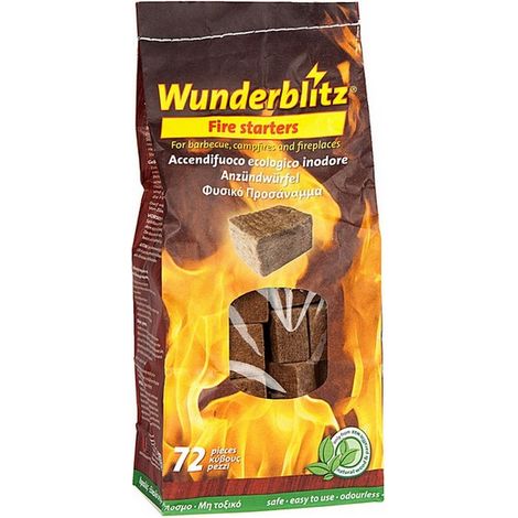 12PZ ACCENDIFUOCO ECOLOGICO  72 cubetti (sacchetto)
