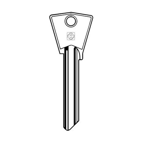 CHIAVE PIATTA GENTILI CIL6 SILCA - OTTONE NICHELATO- 10 pezzi