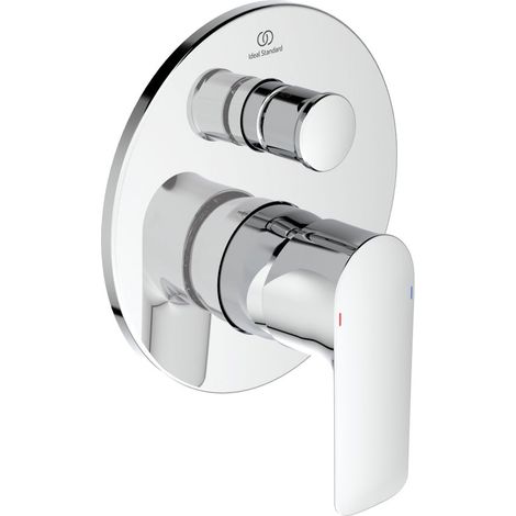 Ideal Standard Badearmatur Unterputz Connect Air, Bausatz2, Ros.d:163mm, eigens.DIN EN 1717, Chrom (1/3)