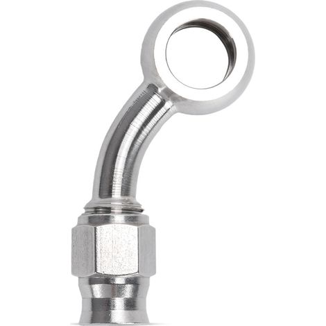 AN3 Teflon stainless steel connector, 0°, 28°, 45°, 90°, universal quick connector for brake lines - side 45 (1/4)