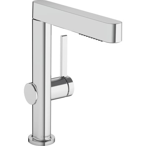 Hansgrohe – Mitigeur de lavabo 230 avec bec extractible et commande à levier – 2 jets laminaire et PowderRain – EcoSmart pour économie d’eau – 76063000 (1/10)