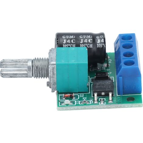 Régulateur de vitesse moteur PWM 4.5V-35V DC variateur avec bouton 0-5A pour ventilateur (1/5)