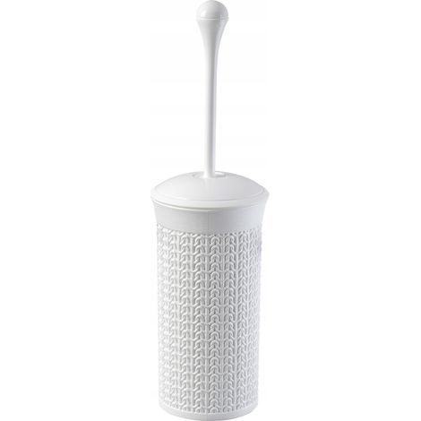 KADAX Toilettenbürste, WC Bürste aus Kunststoff, Klobürste, rund, Weiß