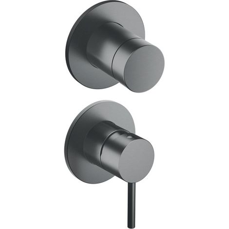Mitigeur douche Phi 2 sorties installation verticale Metal Brossé - CRISTINA ONDYNA PH66277